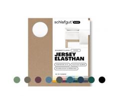 schlafgut »Easy« Jersey-Elasthan Spannbettlaken für Topper L / 744 Sand Light