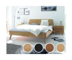 Hasena Oak-Line Massivholzbett Masito/Edda 200x200 cm / Eiche bianco, gebürstet, geölt