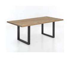 SIT Tops & Tables Esstisch Massivholz Even 180x90 cm / Antikschwarz