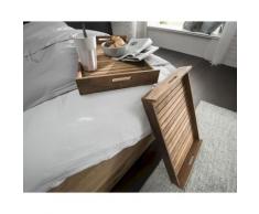 die Faktorei »Serve« Tablett-Set 2-teilig Teakholz natur