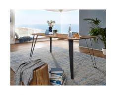 3S Frankenmöbel »Dover« Massivholz Esstisch TI-0483 / 160x90 cm / Fuss schwarz