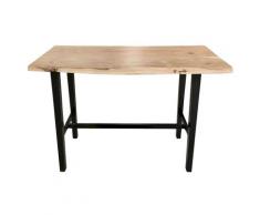 SIT Akazie Baumkante Konsolentisch 124,5 x 51 cm / natur / Metall schwarz