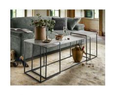 die Faktorei »Hip« Couchtisch 3-teilig Aluminium
