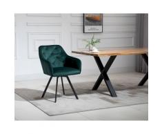 SalesFever »Fiona« Polsterstuhl mit Drehfunktion grün