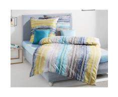 Kaeppel Mako-Satin Bettwäsche »Mapping« 303/51 aqua – erhältlich in 3 Größen