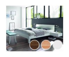 Hasena Fine-Line Massivholzbett Syma Xylo/Vola 100x220 cm / Buche weiss deckend, lackiert