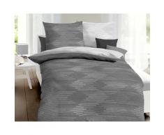 Kaeppel Mako-Satin Bettwäsche »Mapping« 328/79 zinn – erhältlich in 4 Größen