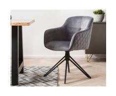 SalesFever »Walo« Armlehnstuhl grau 59x83x60 cm