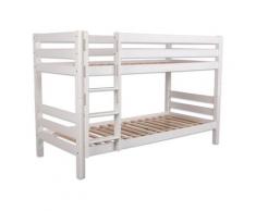 Schwarzwald Massivholz »Liam« Etagenbett weiss – erhältlich in 3 Ausführungen