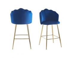 SalesFever »Arielle« Barhocker 2er-Set dunkelblau 52x100x54 cm