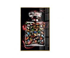 La Casa »Butterfly Flacon No. 5« Glasbild mit Strassapplikationen 80x120 cm