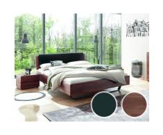 Hasena Wood-Line Massivholzbett Premium Slid/Varus 200x200 cm / Buche walnuss, geölt