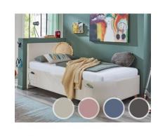 meise.möbel »Cool I« Jugendbett Cord 120x200 cm / nata / ohne Rückenteil / ohne Bettkasten / mit Matratze / Härtegrad H2/H3