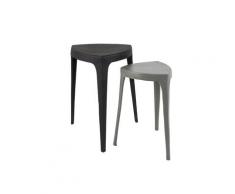 Zuiver Beistelltisch Tiga 2er-Set schwarz/taupe