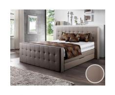 Winkle »Cynthia« Boxspringbett mit Bettkasten 200x200 cm / 8944 Schlamm / H3