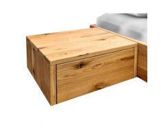 BlackWood »Dolce Vita« Massivholz Nachttisch I ohne Schublade / Wildeiche weiss