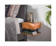 designline »Shelve« Nachttisch aus Akazienholz