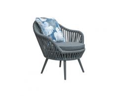 La Casa »Bari« Outdoor Drehsessel dunkelgrau