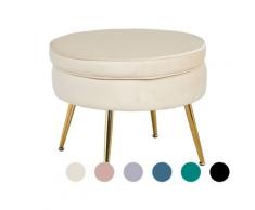 SalesFever »Arielle« Sitzpouf rund Beige