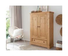 3S Frankenmöbel »Ramona« Massivholz Wäscheschrank SZ-0079 / 106x150x42 cm
