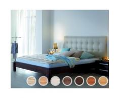 Hasena Wood-Line Massivholzbett Classic Amigo/Sogno 160x200 cm / Buche weiss lasiert, lackiert