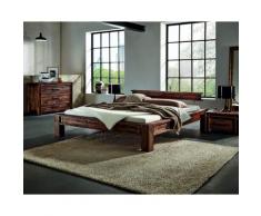 Hasena Factory-Line Massivholzbett San Luca 180x200 cm / braun