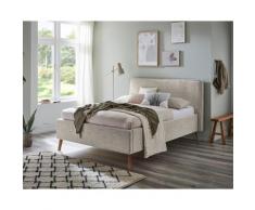 meise.möbel »Riva« Polsterbett mit Bettkasten 180x200 cm / moss / Metallfüße schwarz / ohne Bettkasten