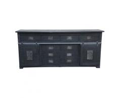 3S Frankenmöbel »Cosma« Massivholz Sideboard IV grau