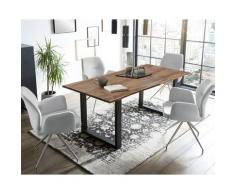 SalesFever »Layne-Amira« Esszimmergruppe Akazie hellgrau Esstisch 180x90 cm