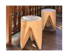 die Faktorei »Teeth« Holz-Hocker stapelbar