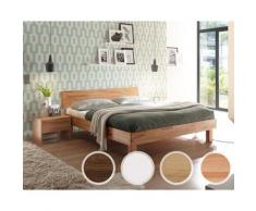 Hasena Pronto »Forti« Massivholzbett 90x200 cm / Buche weiss deckend, lackiert / 30 cm