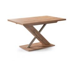 Schösswender »Duo 200« Säulentisch 110x70 cm / Artisan Oak Dekor / mit Einlegeplatte 40 cm