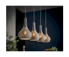 designline »York« Hängeleuchte schwarz-braun / 80 x 150 x 80 cm