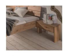 Massivholz »System F« Nachtkonsole Wildeiche massiv geölt / ohne Fräsung / links