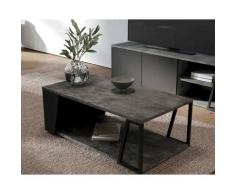 TemaHome »Albi« Couchtisch Schwarz mit Concrete 100x36x55 cm