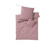 Elegante Perkal Bettwäsche »Lido« Bordeaux 7022-01 Bettwäsche 200x200 cm / 2x 80x80 cm