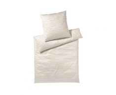 Elegante Mako-Satin Bettwäsche »Lines« 2432-07 Bettwäsche / 135x200 cm / 80x80 cm