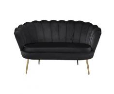 SalesFever »Arielle« Sofa schwarz 2-Sitzer