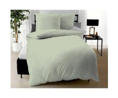 Kaeppel Mako-Satin Bettwäsche Uni 3000/623 jade 155x220 cm / 80x80 cm