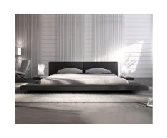 SalesFever »Pearl« Polsterbett schwarz mit LED 140x200 cm