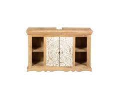 die Faktorei »Indira Laya« Waschbeckenunterschrank II 107x68x40 cm / massives Mangoholz