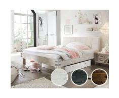 Hasena Factory-Line Massivholzbett Ivio/Malta 160x200 cm grau