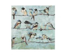 La Casa »Meisen III« Ölbild 60x60 cm auf Leinwand