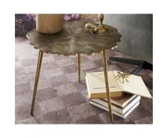 die Faktorei »Tree« Beistelltisch antik-gold