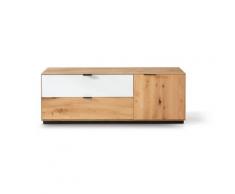 Massivholz »Lugano« Lowboard II mit Holzsockel glatte Front / glatte Front