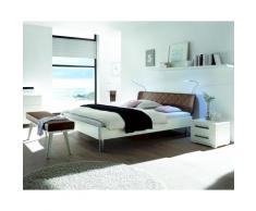 Hasena Fine-Line Massivholzbett Syma Syko/Gabo 160x220 cm / Buche weiss deckend, lackiert