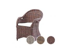 GartenZeit »Brest« Rattan-Sessel braun-antik