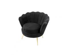 VOSS Design »Audrey« Samt Sessel schwarz