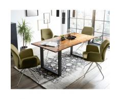 SalesFever »Lando-Amira« Esszimmergruppe Akazie grün Esstisch 160x85 cm