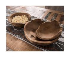 die Faktorei »Teakholz« Schale 3er-Set